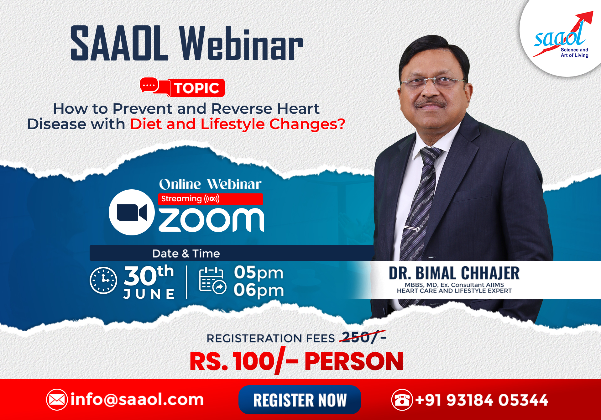 How to prevent and reverse heart diseases with Diet & Lifestyle Changes by Dr. Bimal Chhajer