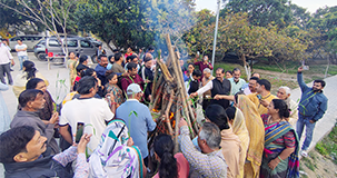 Burning Away Negativity, Igniting Unity, Positivity, and Good Health – A Joyful Holika Dahan Celebration at SAAOL Heart Center!